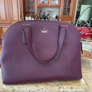 Kate Spade cross body purse in plum
